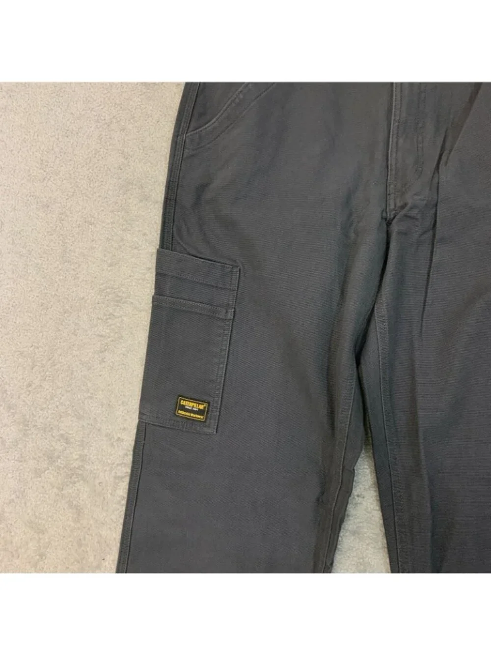 NWT Cat Utility Canvas Pants Men's 34x34 Dark Gray Durable Workwear